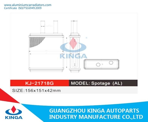 Porcellana Radiatore del radiatore dello scambiatore di calore del radiatore del trasferimento di calore per AL di KIA Spotage fornitore