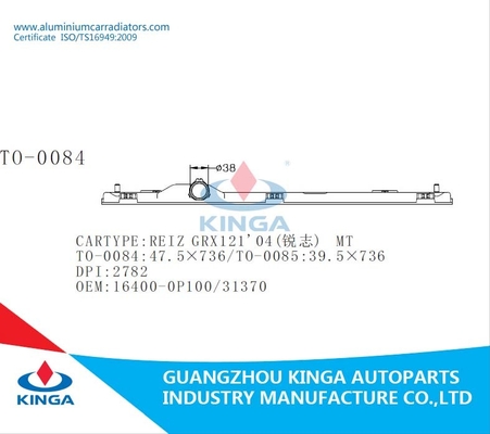 La TA di TOYOTA di plastica REIZ GRX121/2 04 del carro armato del radiatore superiore del carro armato del radiatore fornitore