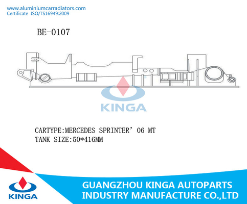 OEM 9065000002/0101/0202 dei carri armati del radiatore della sostituzione della TA dello sprinter 06 di Mercedes lasciato fornitore