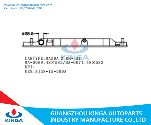 PA66 di MAZDA 2' 08 dell'OEM ZJ3815200 del radiatore del carro armato serbatoio di acqua di plastica del radiatore di riparazione fornitore
