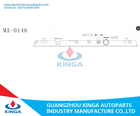 Bongo Frendy/buona prestazione del carro armato del lato radiatore MPV2.5D/di KD-SGL5 '95-02 Mazda fornitore