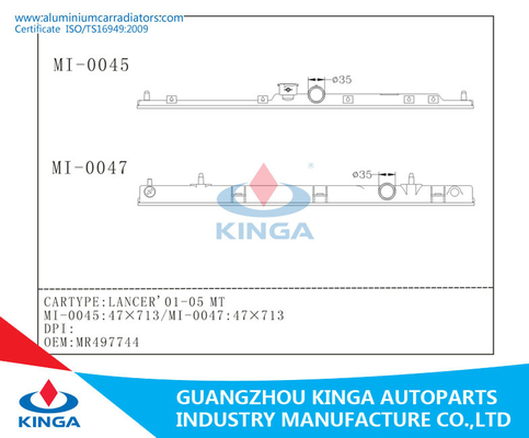 L'OEM MR497744 Mitsubishi innaffia il carro armato di plastica del radiatore della riparazione per LANCER 2001-2005 fornitore