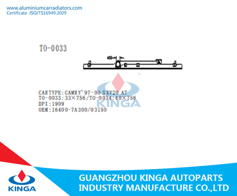 Carro armato del radiatore nero/plastica di plastica carro armato della cima per Toyota CAMRY'97 - 00 SXV20 fornitore