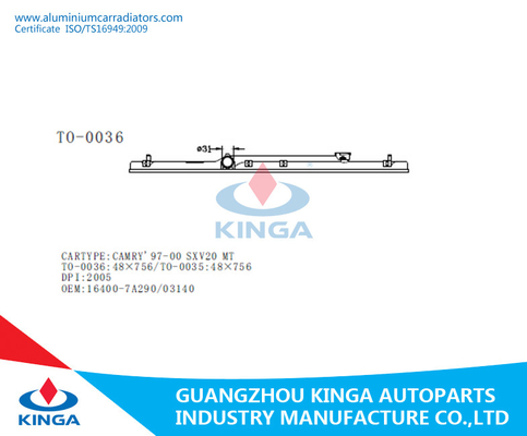 Carro armato di plastica di modello del radiatore per la riparazione di plastica del carro armato del radiatore della TA di CAMRY'97-00 SXV20 fornitore