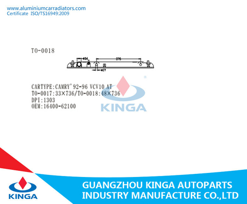 CAMRY 92-96 VCV10 al carro armato inferiore dell'OEM 16400-62100 di plastica del carro armato del radiatore fornitore