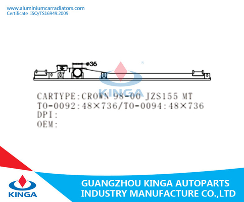 Carro armato di plastica del radiatore di Toyota Crown'92-96 JZS133 per stile raffreddato ad acqua dell'automobile automatica fornitore