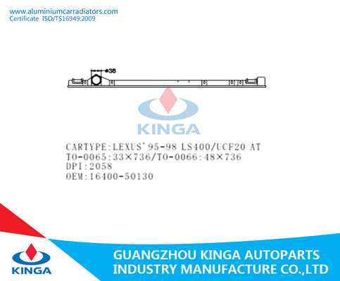 LEXUS'90-94 LS400/UCF10 all'OEM di plastica del carro armato del radiatore duro 16400-50050/50021 fornitore