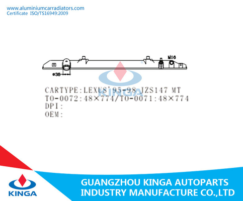 OEM di plastica di riparazione del carro armato del forte radiatore della TA JZS147 del 85-98 di LEXUS 16400-46170 fornitore