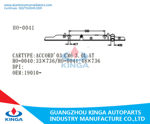 Ripari il serbatoio di acqua del radiatore/carro armato di plastica PA66 del radiatore per l'ACCORDO 03 CM6 3.0L A fornitore