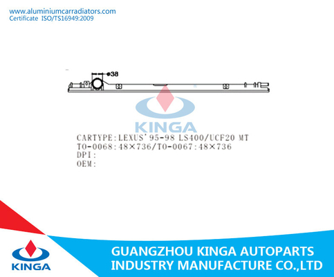 Riparazione di plastica del carro armato del radiatore di Toyota Lexus95-98 LS400/UCF20 16400-50130 fornitore