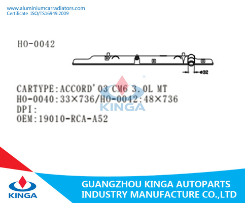 Carro armato di plastica del radiatore a 28,97 pollici del motore 1.88* per l'OEM 19010-RCA-A52 di ACCORDO CM6 3.0L di HONDA 2003 fornitore