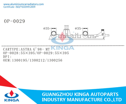 I carri armati del radiatore della sostituzione di plastica per ASTRA G'98-AT con KJ-42023A, carro armato del radiatore parte fornitore