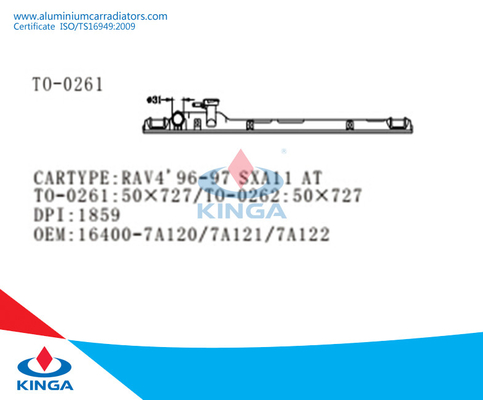 Il radiatore automatico Toyota RAV4'96-97 SXA11 aumenta il carro armato 16400-7A120/7A121/7A122 fornitore