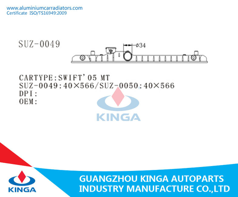 L'auto sostituisce brasa il carro armato di plastica del radiatore per la TA rapida 05 KJ-18032 di Suzuki fornitore