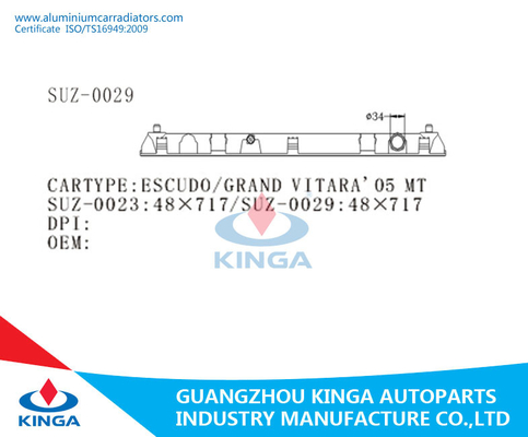 Carro armato di plastica del radiatore di modello di plastica dei ricambi auto per la TA di /GRAND/VITARA 05 dell'ESCUDO di Suzuki fornitore