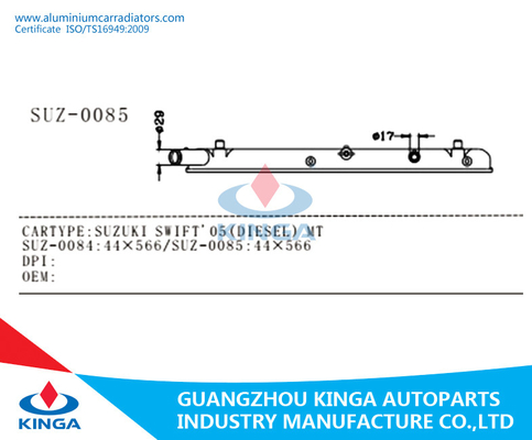 Bottiglia del carro armato del radiatore della TA di Suzuki Swift'05 di prezzo basso sulla grande vendita fornitore