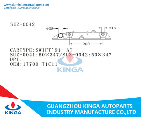 Carro armato di plastica del FONDO del carro armato 17700-71C11 del radiatore di SUZUKI SWIFT'91-AT fornitore