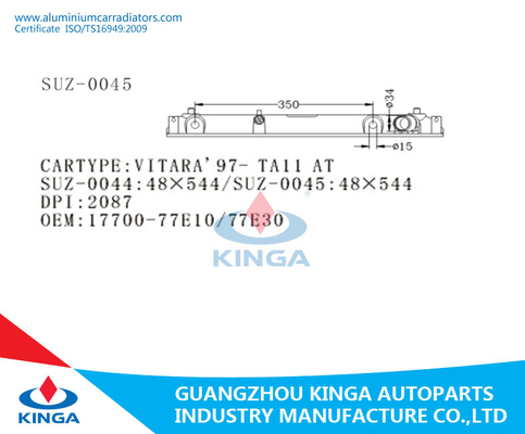 VITARA'97- TA11 al carro armato di plastica del FONDO del carro armato 17700-77E10/77E30 del radiatore fornitore