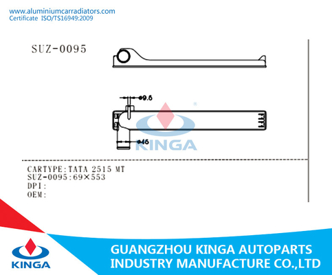 Sostituisca il carro armato di plastica del radiatore nero per il carro armato di plastica del lato del radiatore della riparazione di TATA 3516 fornitore