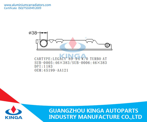 LEGACY'89-94 SENZA TURBO al carro armato di plastica dell'OEM 45199-AA121Right del carro armato del radiatore fornitore