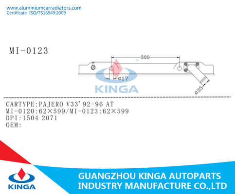 Mercato degli accessori Mitsubishi Pajero V33'92-96 alla plastica automatica del carro armato del radiatore MB660077 fornitore