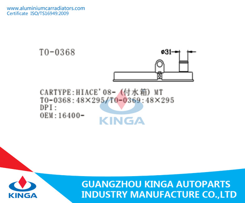 HIACE 08 - carro armato SUPERIORE del carro armato del radiatore della sostituzione della TA del radiatore di plastica dell'OEM 16510-30010 fornitore