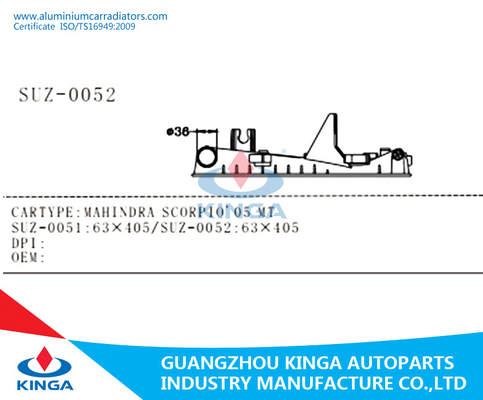 Carro armato automatico del lato del radiatore del sistema di raffreddamento del motore per uno SCORPIONE AR-1022 di 2005 MAHINDRA fornitore