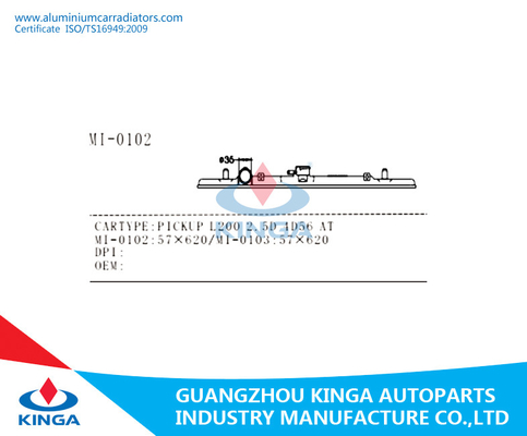 Il carro armato di alluminio del radiatore del liquido refrigerante della raccolta L200 2.5D 4D56 di Nissan del radiatore di straripamento parte fornitore