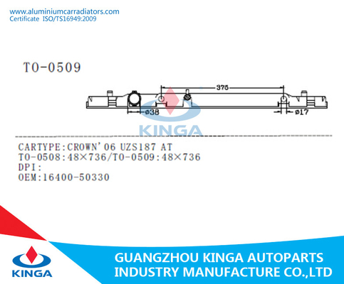 Motore della CORONA UZS187 di TOYOTA che raffredda il carro armato di plastica del radiatore dell'OEM 16400-50330 automatico dei pezzi di ricambio fornitore